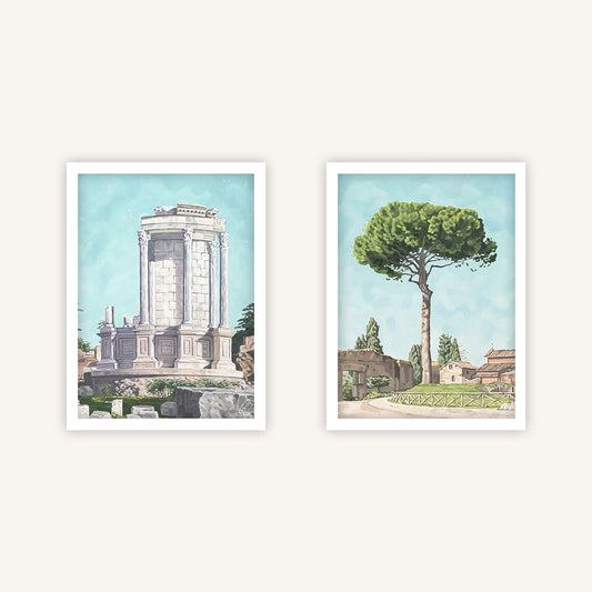 Rome art print duo bundle