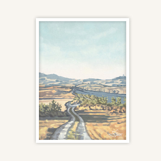 Tuscany hills art print