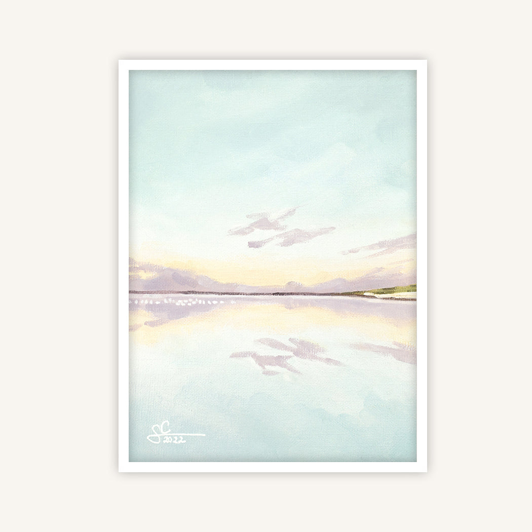 Dutch coast at blue hour, fine art print